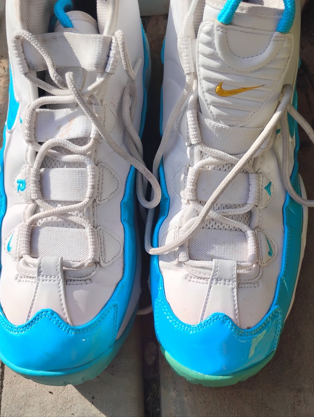 Nike Air Zoom Uptempo Orlando Magic Laced Up Blue Fury Men SZ:10 ShoesCK0892-100